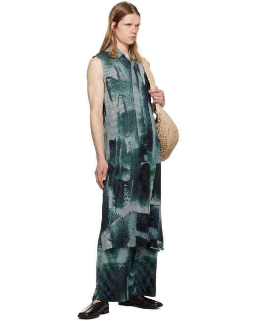 Homme Plissé Issey Miyake Black Wind Walk Vest for men