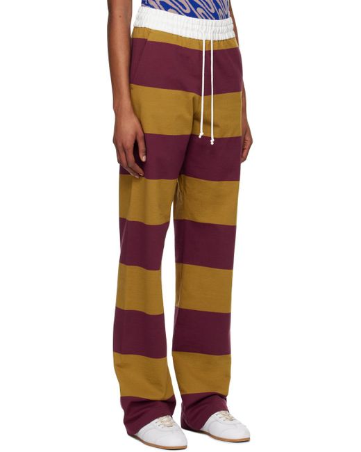 Dries Van Noten Multicolor Tan & Striped Lounge Pants