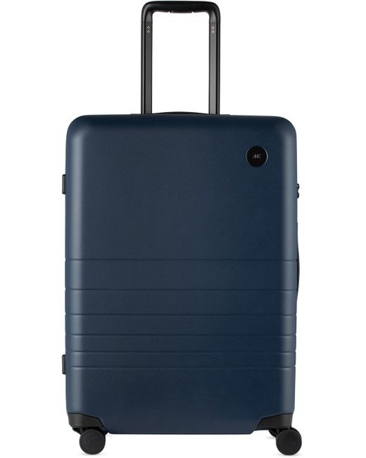 Monos Blue Medium Check-in Suitcase for men