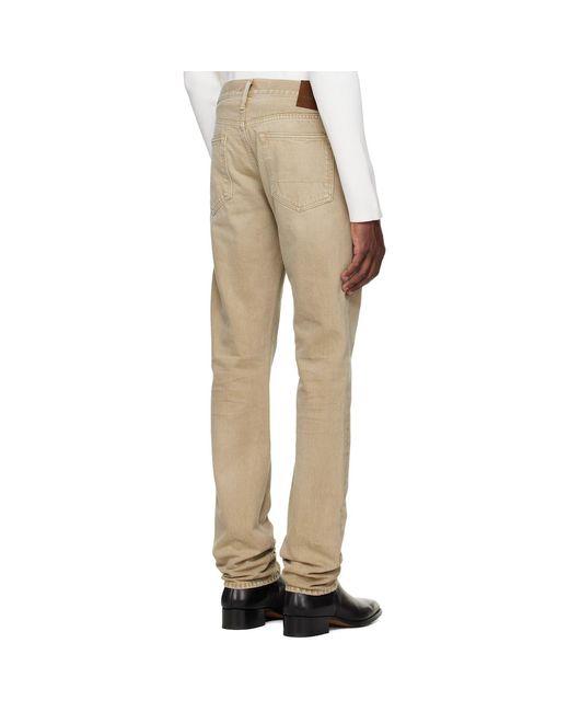 Tom Ford Natural Straight Fit Jeans for men