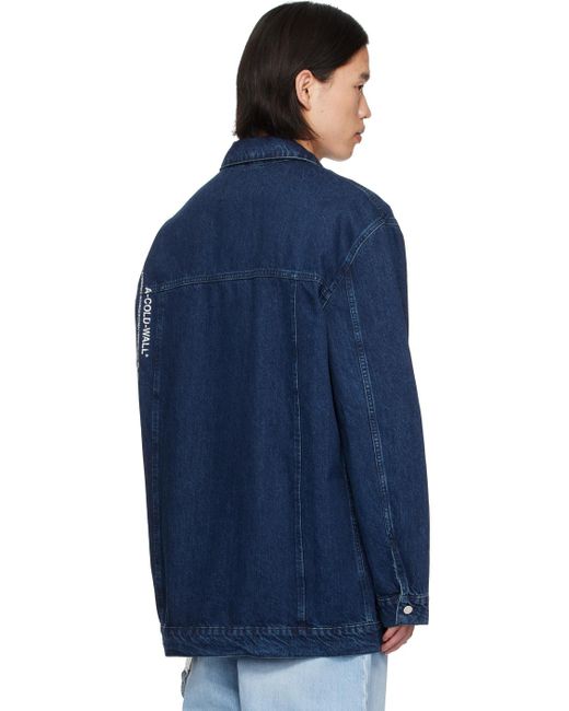A_COLD_WALL* Blue * Button Denim Jacket for men