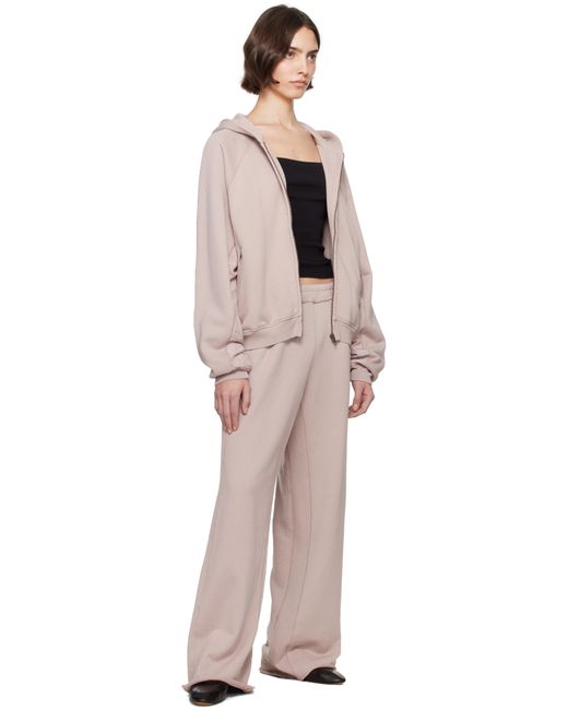 Skims Natural Taupe French Terry Relaxed Zip Up Hoodie
