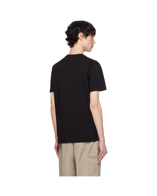 Moncler Black Three-pack Logo Patch T-shirts for men
