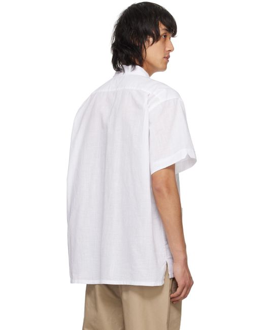 Engineered Garments White Enginee Garments Patch Pocket Shirt for men