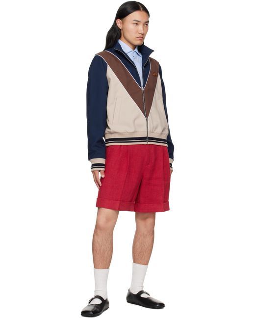Valentino Blue Vlogo Patch Zip Jacket for men