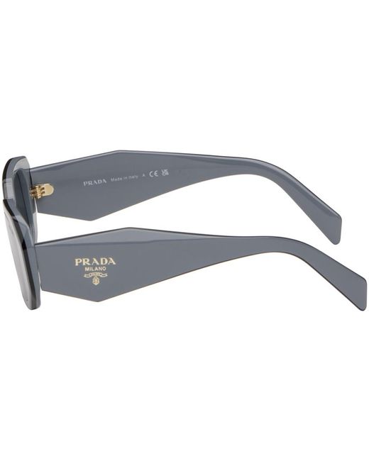 Prada Black Gray Symbole Sunglasses for men