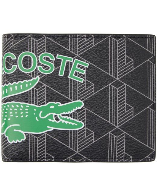 Lacoste Black 'the Blend' Wallet in Green for Men Lyst