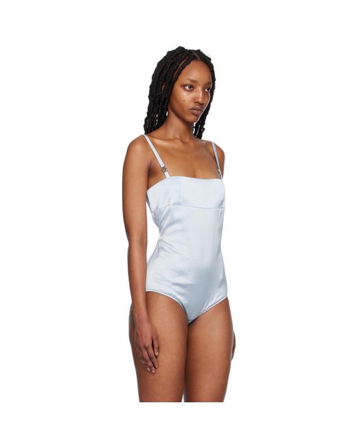 Coperni Black Blue Paneled Bodysuit