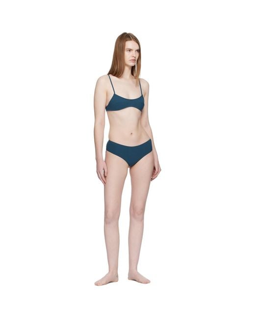 Fruity Booty Black Bream Stripe Bikini Top
