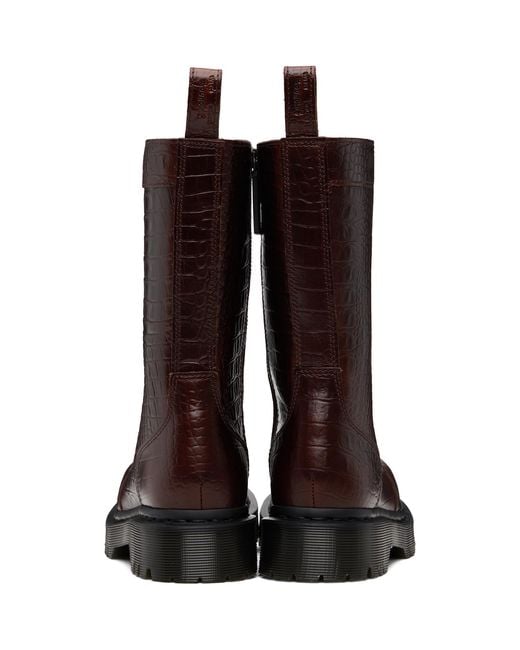 Dr. Martens Brown Burgundy Rejena Boots