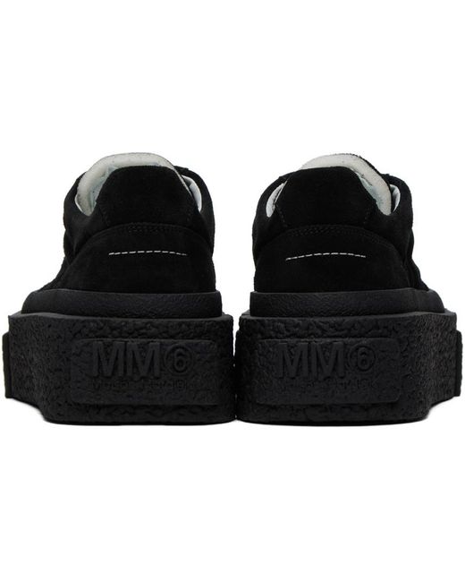 MM6 by Maison Martin Margiela Black Platform Sneakers
