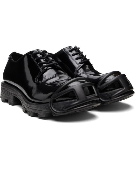 DIESEL Black S-Hammer So D Oxfords for men