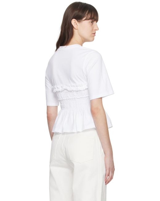 T-shirt vilde blanc CECILIE BAHNSEN en coloris White