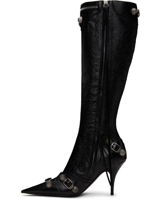 Balenciaga Black Cagole 90mm Tall Boots