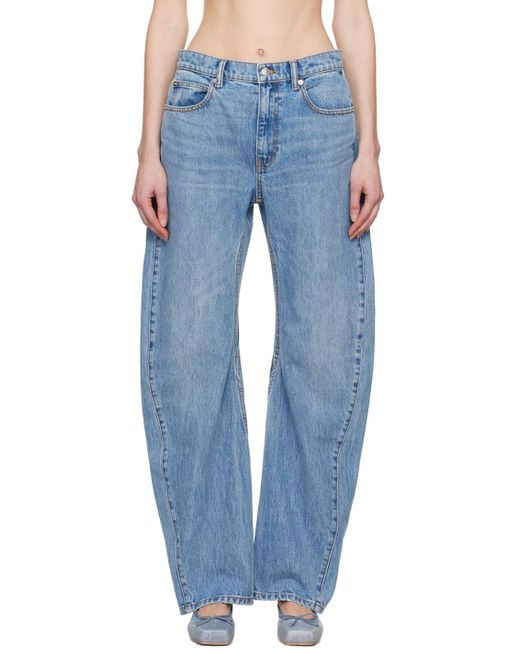 Alexander Wang Blue Curved Jeans