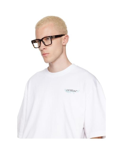 Off-White c/o Virgil Abloh Brown Style 5040 Glasses for men