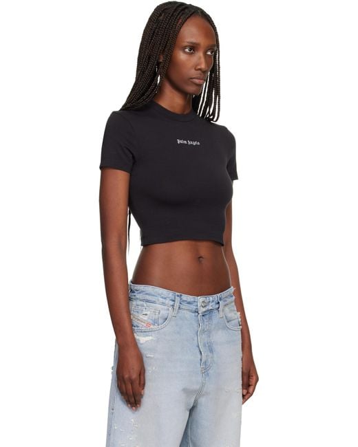 Palm Angels Black Classic Logo Baby T-Shirt