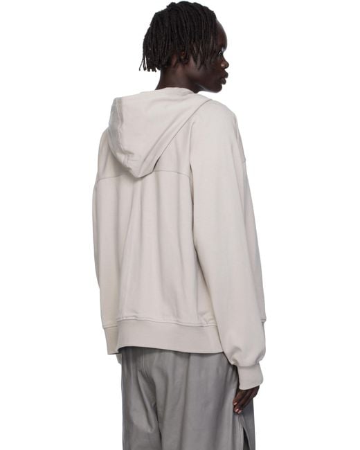 Rick Owens Black Off- Concordians Windbreaker Hoodie for men