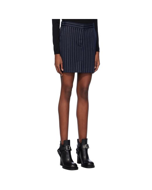 Max Mara Blue Navy Kirsch Miniskirt