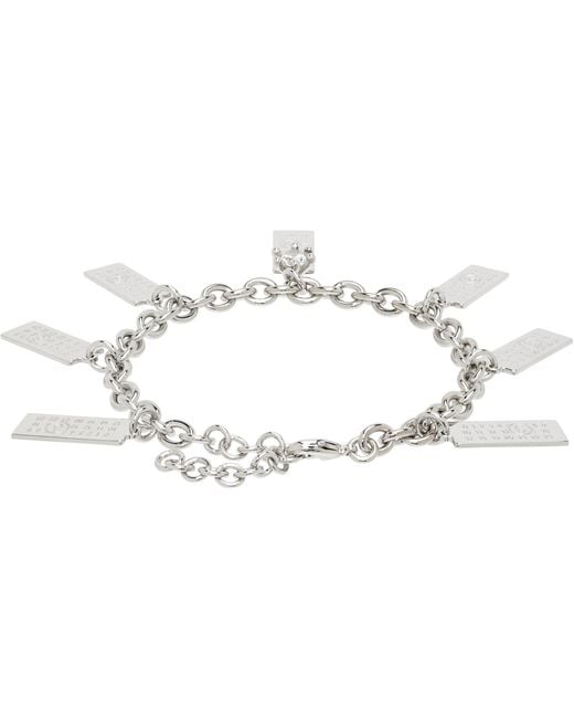 MM6 by Maison Margiela Black Numeric Charm Bracelet for men
