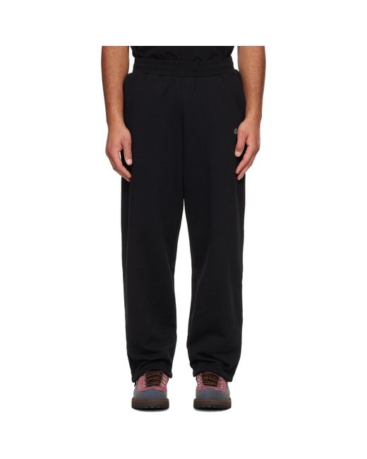 Dime Black Cursive Small Logo Sweatpants for men