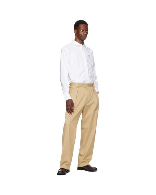Boss Natural Beckham Edition Stretch Cotton Trousers for men