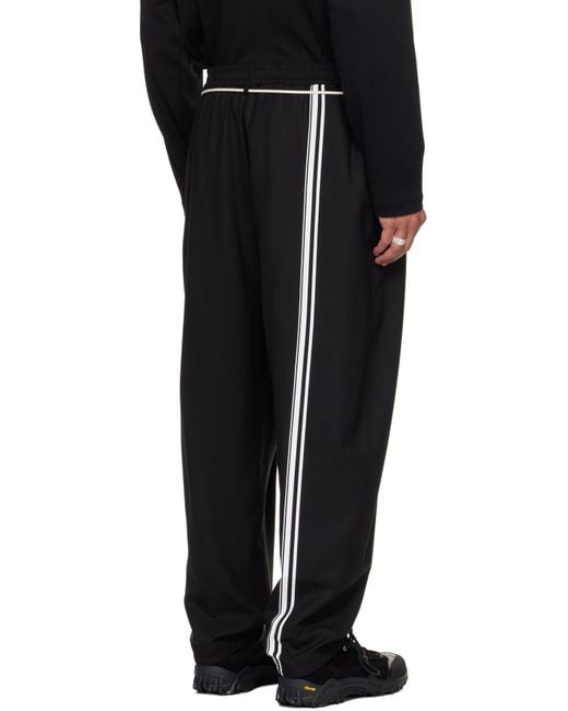 Mordecai Black Drawstring Trousers for men
