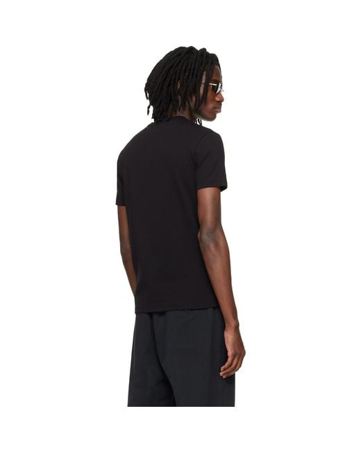 Tom Ford Black Cotton Crewneck T-Shirt for men