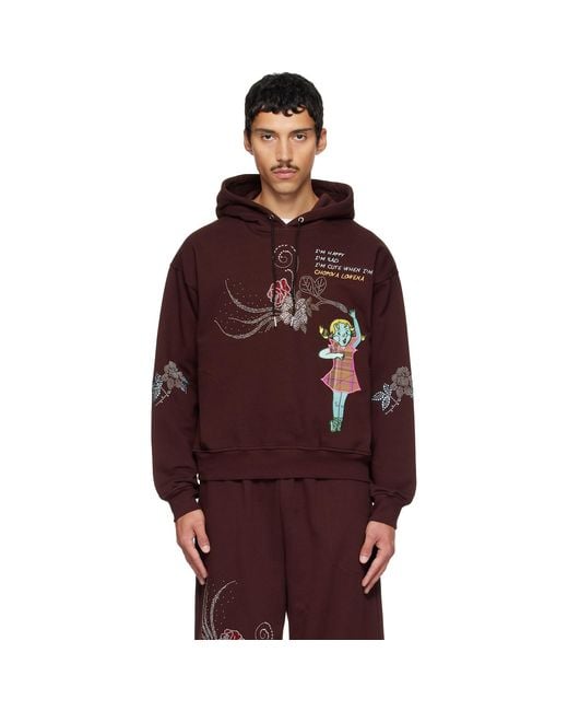 Chopova Lowena Red Feelings Awe Hoodie for men