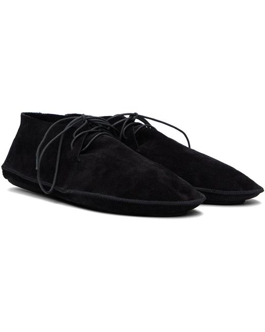 The Row Black Lucca Desert Boots for men