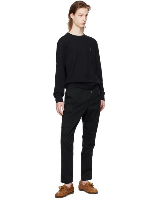 Pantalon cargo ajusté noir Polo Ralph Lauren pour homme en coloris Black