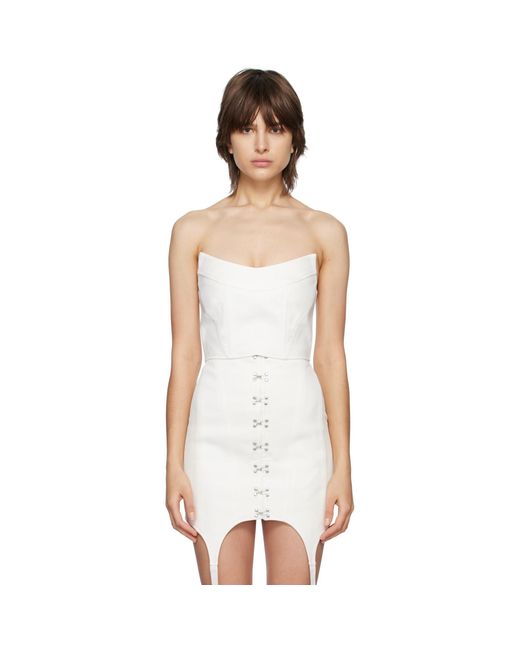Dion Lee Black White Convex Bustier