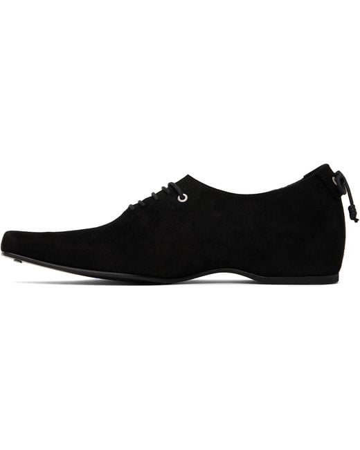 Adererror Black Velvet Oxfords for men