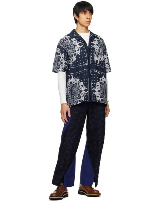 KOZABURO Blue Dexter Trousers for men