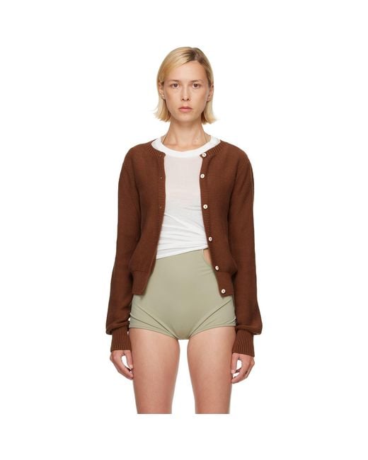 Baserange Brown Tier Cardigan