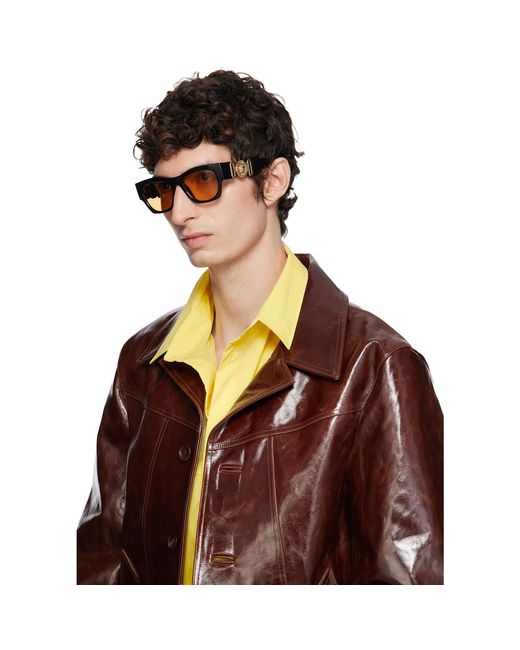 Versace Brown Medusa Sunglasses for men