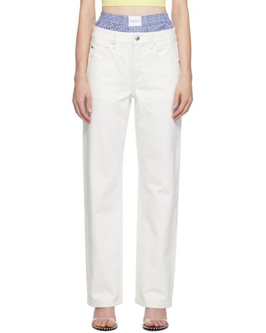 Alexander Wang Off-white Layered Jeans