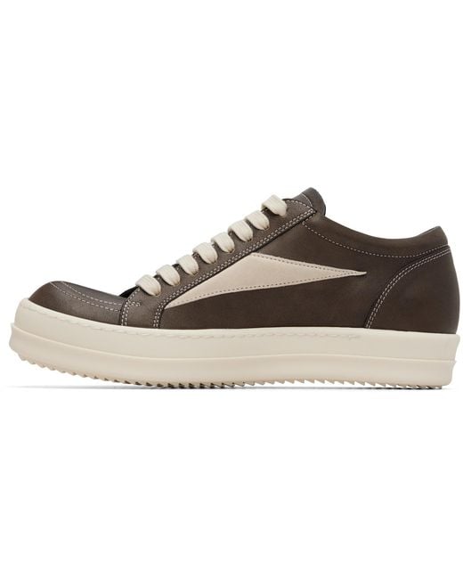 Rick Owens Brown Tower Vintage Sneaks Sneakers for men