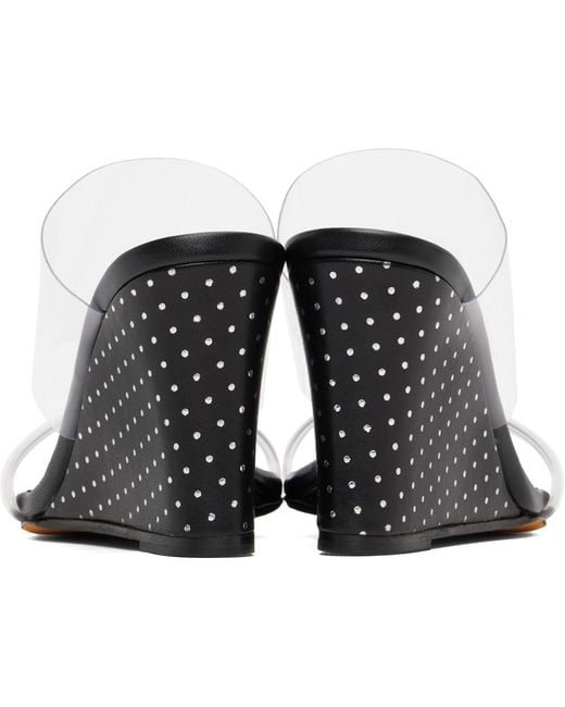Maryam Nassir Zadeh Black Olympia Wedge Heeled Sandals