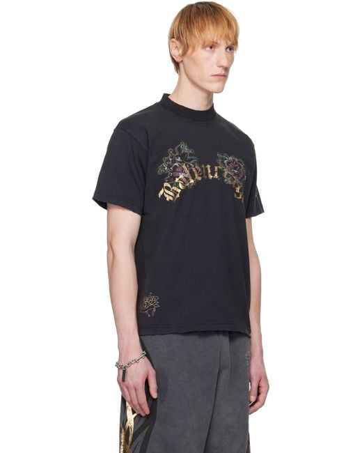 Balenciaga Tacky Tatoo T-Shirt in Black for Men | Lyst