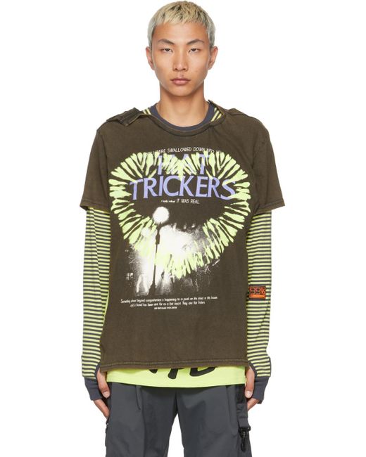 Cotton Grey Hat Trickers Double T-shirt 