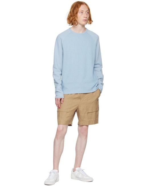 Vince Blue Raglan Sweater for men