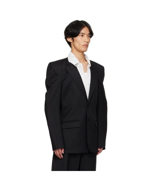 Vetements Black Biker Tailored Blazer for men