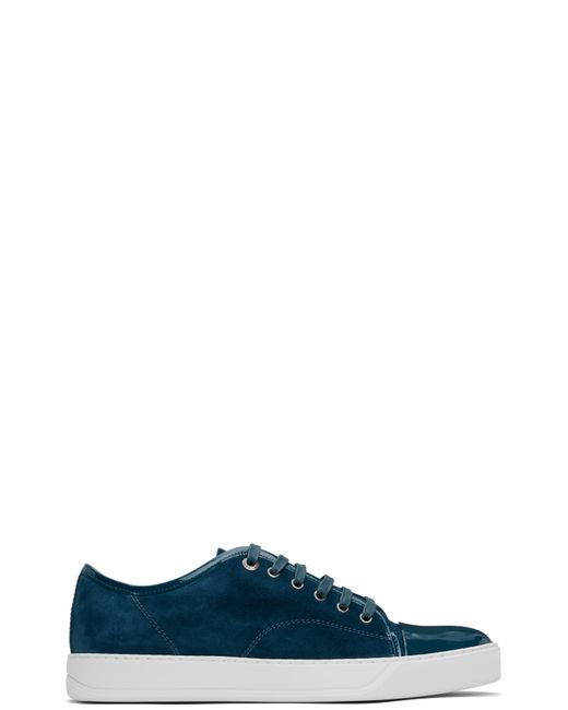 Lanvin Blue Dbb1 Suede & Leather Sneakers for men