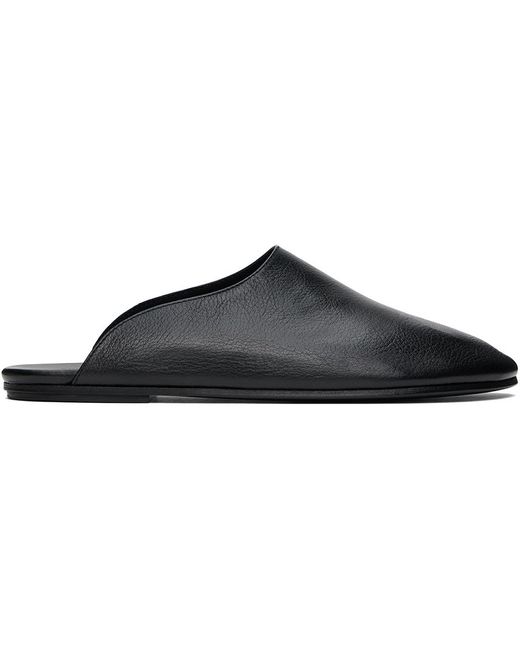 The Row Black Nicco Loafers for men