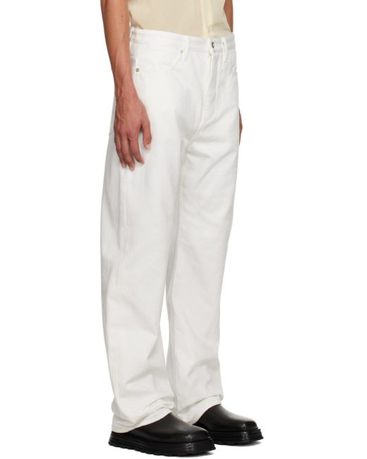 Jil Sander White Five-pocket Jeans for men