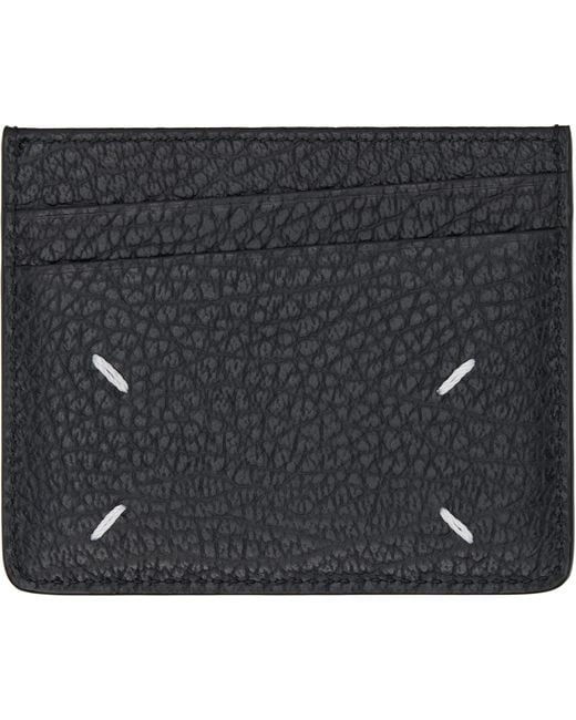 Maison Margiela Black Four Stitches Card Holder