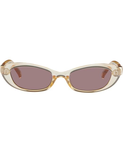 Le Specs オレンジ 'The Whisperer' サングラス ブラック | Lyst