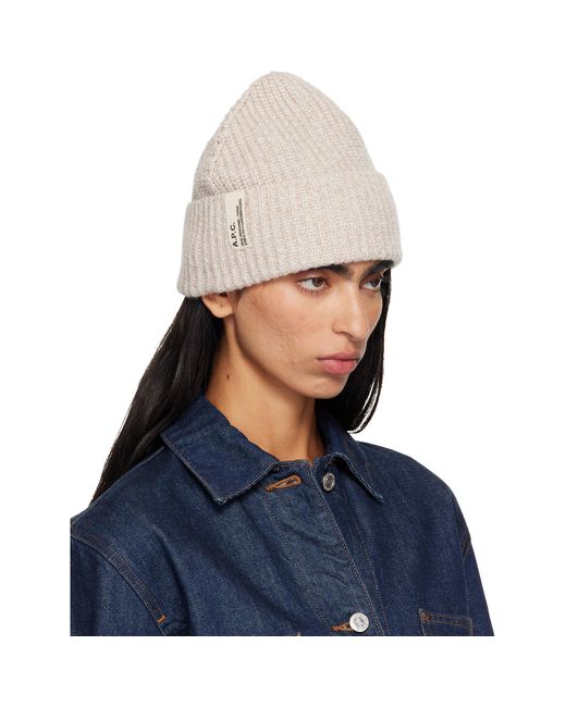 Bonnet Noa A.P.C. en coloris Blue