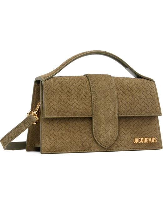 Jacquemus Black Khaki 'The Large Bambino' Bag for men